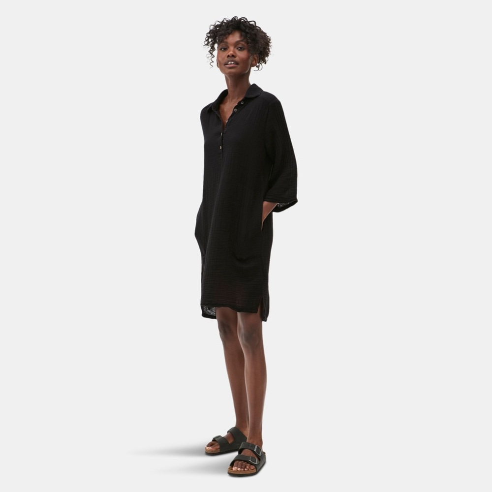 MICHAEL STARS NWOT CECILY DOUBLE GAUZE SHIRT DRESS/COVER-UP